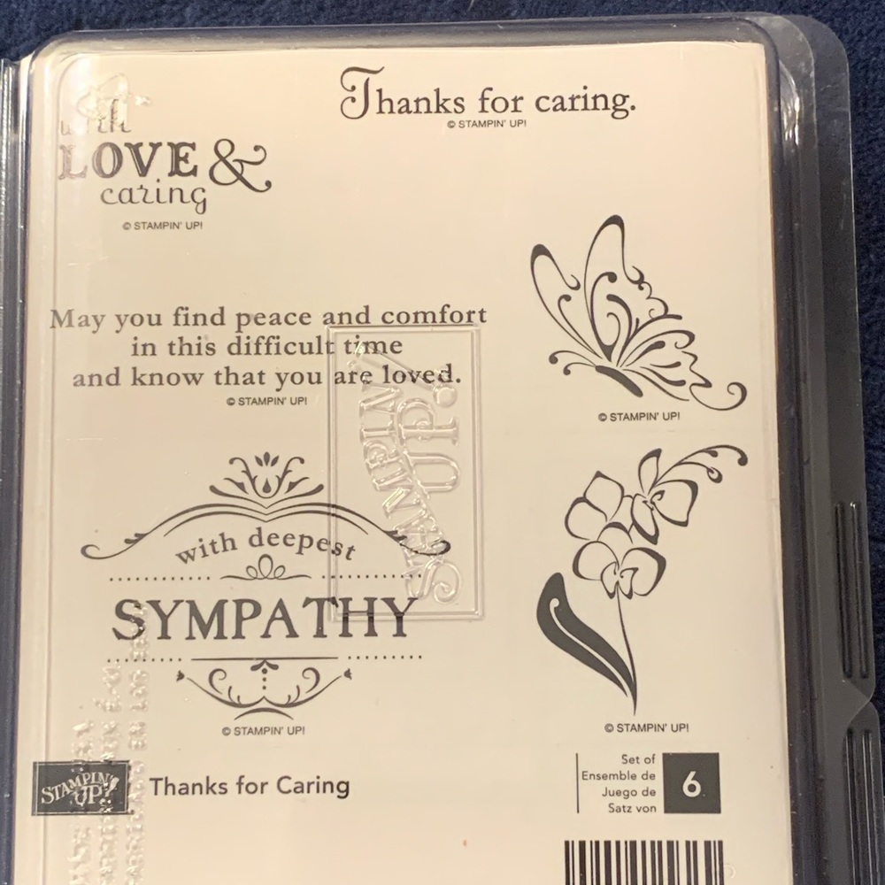Stampin up wood stamp set- Thanks for Caring